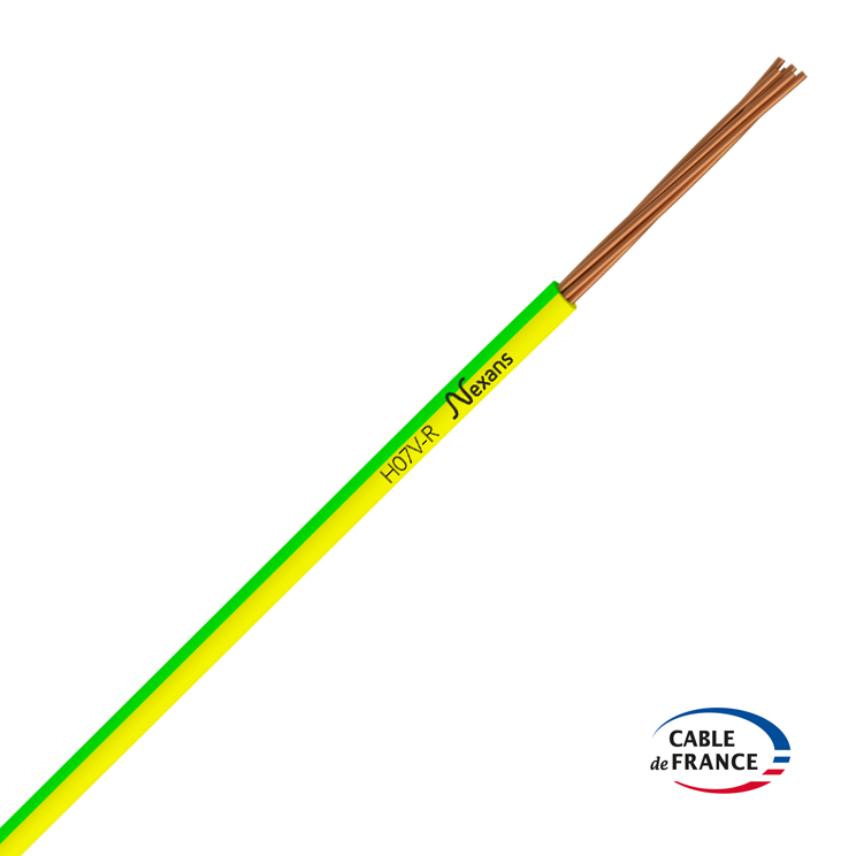 Nexans H07VR 1x6 GREEN/YELLOW BOB10m