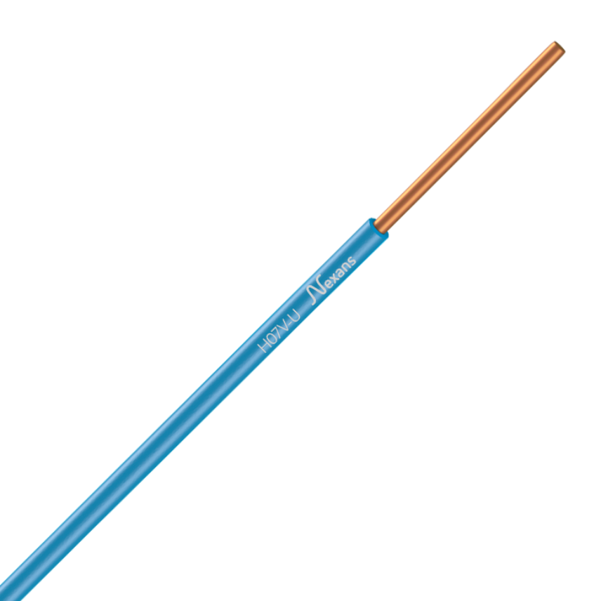 Nexans H07VU 1x1,5  BLEU 10m